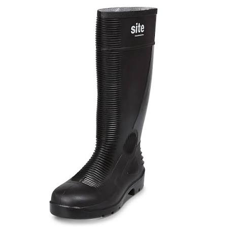 Black Safety Welly - Size 10