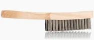 4 Row Wire Brush Wooden Handle