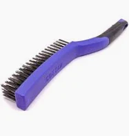 4 Row Wire Brush Plastic Handle